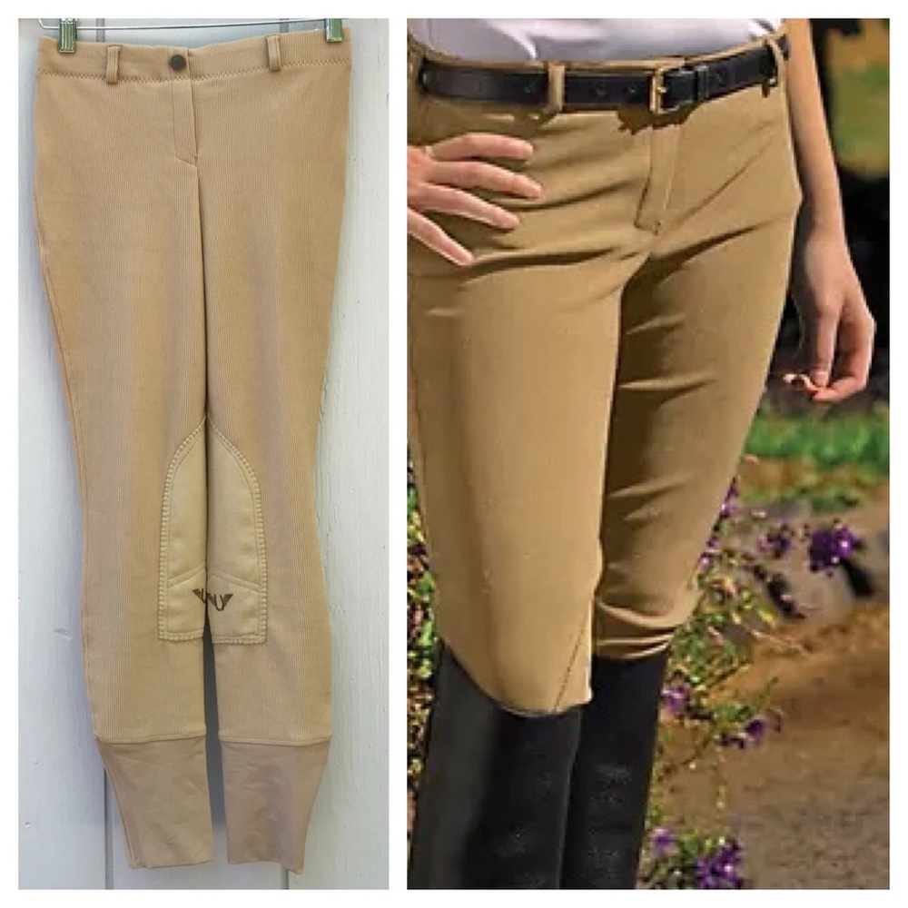 NWT Tuffrider Rib Lowrise Knee-Patch Riding Pants